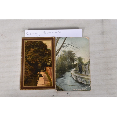 334 - POSTCARDS, a tray containing postcards to various towns and villages in the South-West of England, a... 