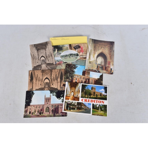 334 - POSTCARDS, a tray containing postcards to various towns and villages in the South-West of England, a... 