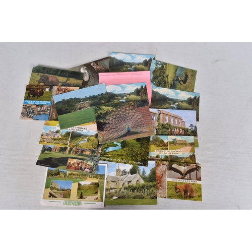 334 - POSTCARDS, a tray containing postcards to various towns and villages in the South-West of England, a... 