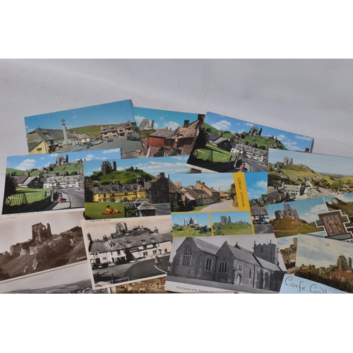 334 - POSTCARDS, a tray containing postcards to various towns and villages in the South-West of England, a... 