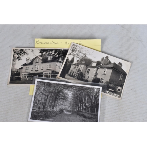 334 - POSTCARDS, a tray containing postcards to various towns and villages in the South-West of England, a... 