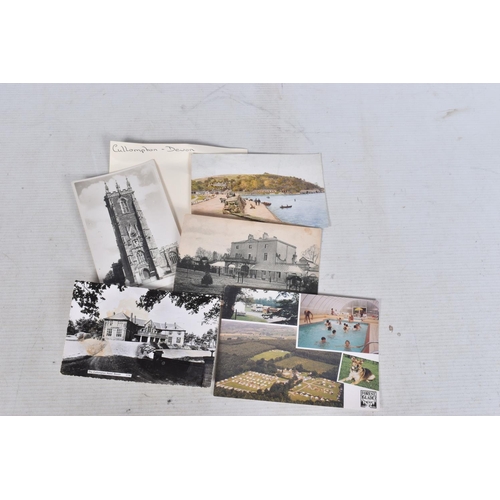 335 - POSTCARDS, a tray containing postcards to various towns and villages in the South-West of England, a... 