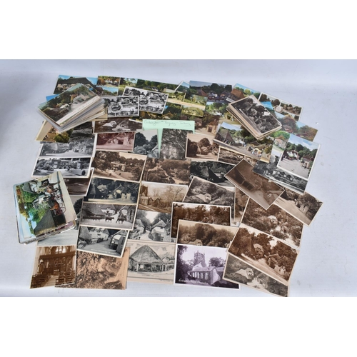 335 - POSTCARDS, a tray containing postcards to various towns and villages in the South-West of England, a... 