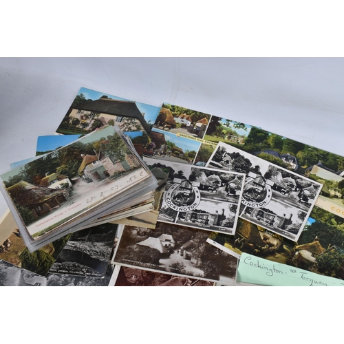 335 - POSTCARDS, a tray containing postcards to various towns and villages in the South-West of England, a... 