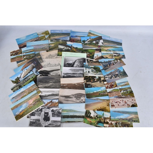 335 - POSTCARDS, a tray containing postcards to various towns and villages in the South-West of England, a... 