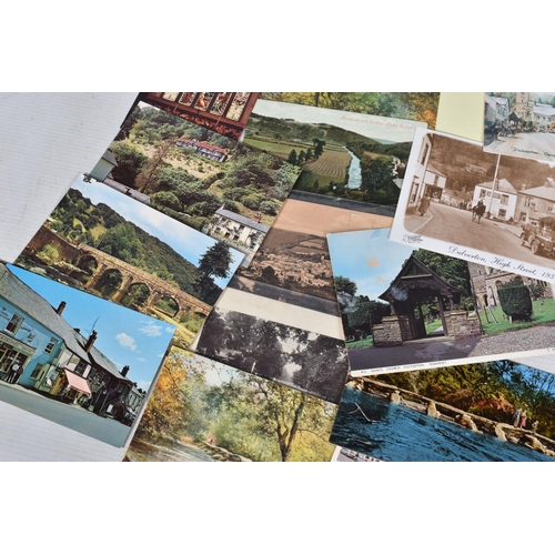 335 - POSTCARDS, a tray containing postcards to various towns and villages in the South-West of England, a... 