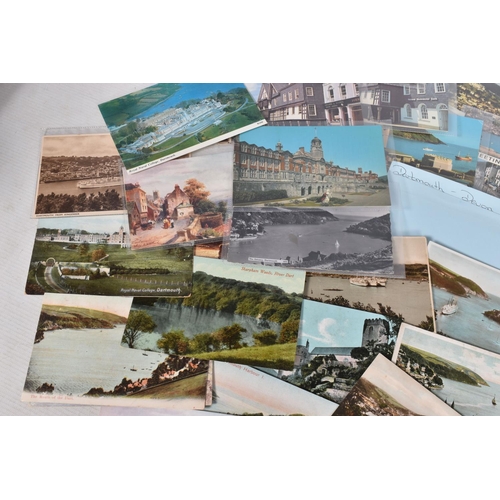 336 - POSTCARDS, a tray containing postcards to various towns and villages in the South-West of England, a... 