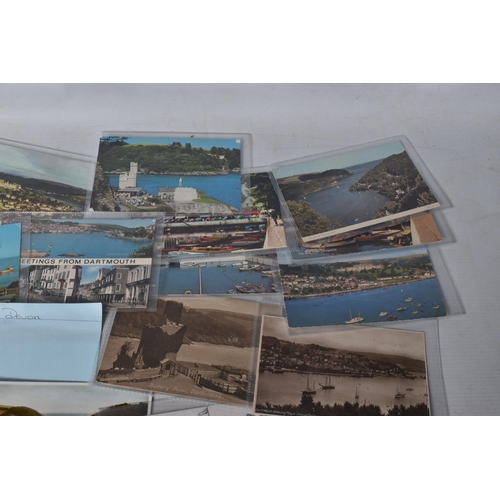 336 - POSTCARDS, a tray containing postcards to various towns and villages in the South-West of England, a... 