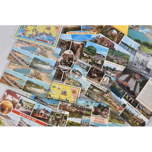 336 - POSTCARDS, a tray containing postcards to various towns and villages in the South-West of England, a... 