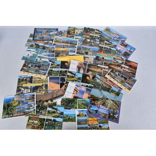 336 - POSTCARDS, a tray containing postcards to various towns and villages in the South-West of England, a... 