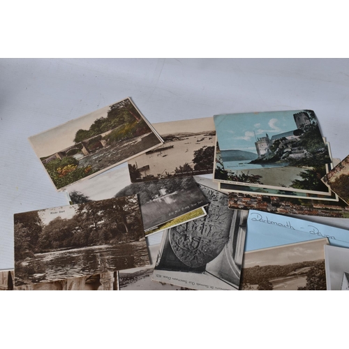 336 - POSTCARDS, a tray containing postcards to various towns and villages in the South-West of England, a... 