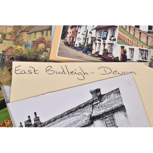 337 - POSTCARDS, a tray containing postcards to various towns and villages in the South-West of England, a... 