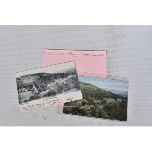 337 - POSTCARDS, a tray containing postcards to various towns and villages in the South-West of England, a... 