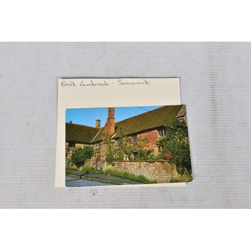 337 - POSTCARDS, a tray containing postcards to various towns and villages in the South-West of England, a... 