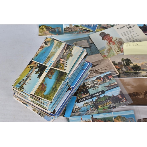 337 - POSTCARDS, a tray containing postcards to various towns and villages in the South-West of England, a... 