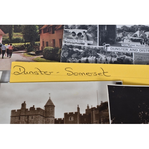 337 - POSTCARDS, a tray containing postcards to various towns and villages in the South-West of England, a... 