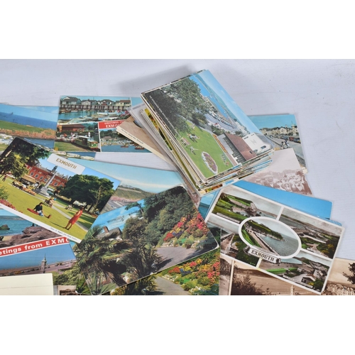 338 - POSTCARDS, a tray containing postcards to various towns and villages in the South-West of England, a... 