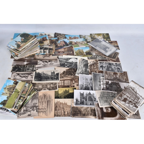 338 - POSTCARDS, a tray containing postcards to various towns and villages in the South-West of England, a... 