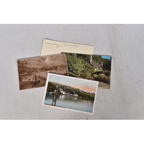 339 - POSTCARDS, a tray containing postcards to various towns and villages in the South-West of England, a... 