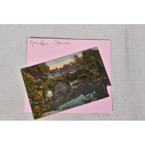 339 - POSTCARDS, a tray containing postcards to various towns and villages in the South-West of England, a... 