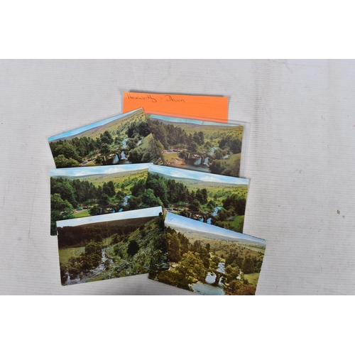 340 - POSTCARDS, a tray containing postcards to various towns and villages in the South-West of England, a... 