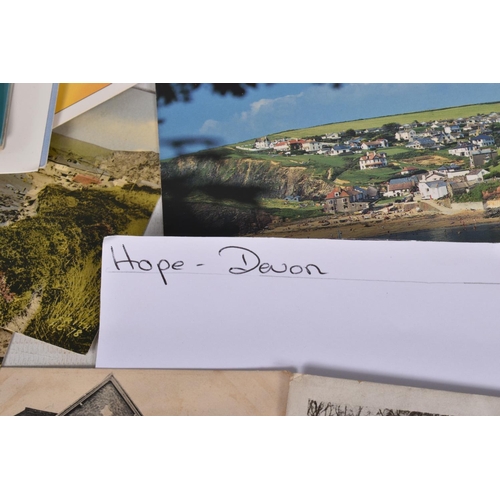 340 - POSTCARDS, a tray containing postcards to various towns and villages in the South-West of England, a... 