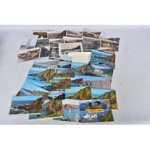 340 - POSTCARDS, a tray containing postcards to various towns and villages in the South-West of England, a... 