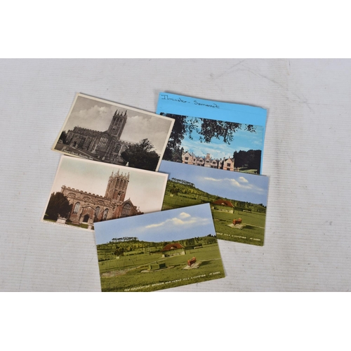 340 - POSTCARDS, a tray containing postcards to various towns and villages in the South-West of England, a... 