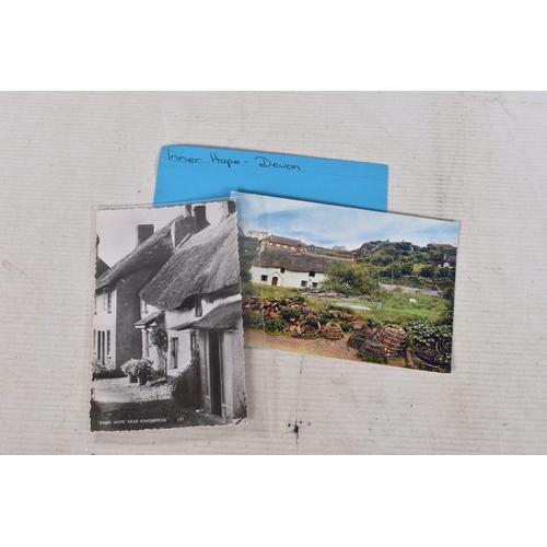 340 - POSTCARDS, a tray containing postcards to various towns and villages in the South-West of England, a... 