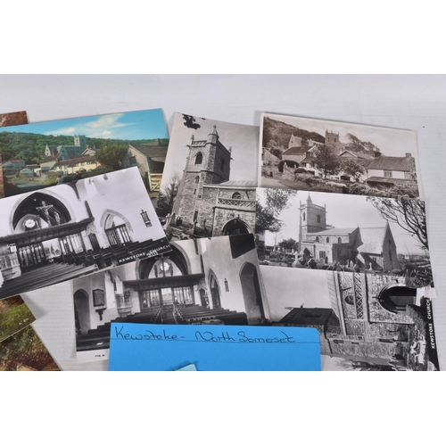 342 - POSTCARDS, a tray containing postcards to various towns and villages in the South-West of England, a... 