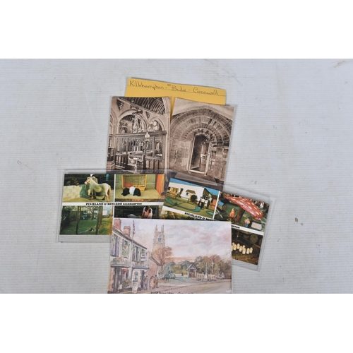 342 - POSTCARDS, a tray containing postcards to various towns and villages in the South-West of England, a... 