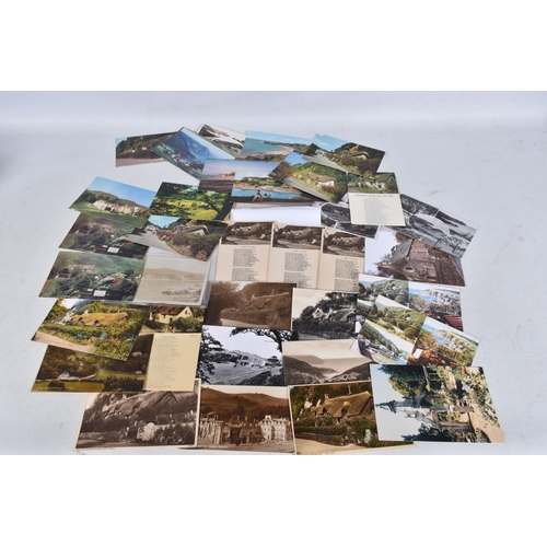 342 - POSTCARDS, a tray containing postcards to various towns and villages in the South-West of England, a... 