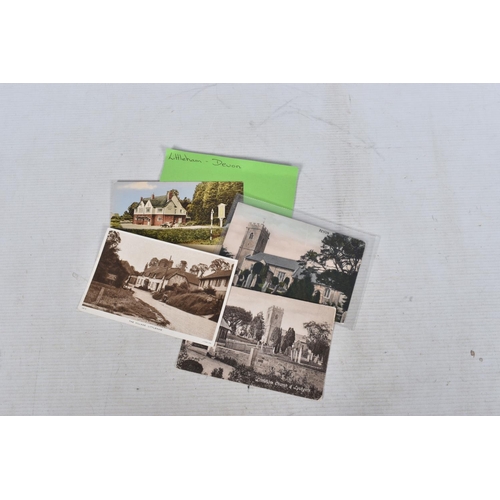 342 - POSTCARDS, a tray containing postcards to various towns and villages in the South-West of England, a... 