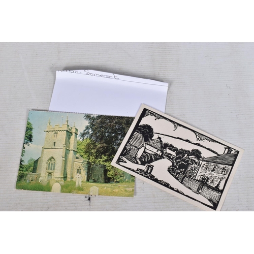 342 - POSTCARDS, a tray containing postcards to various towns and villages in the South-West of England, a... 