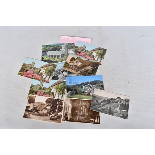 343 - POSTCARDS, a tray containing postcards to various towns and villages in the South-West of England, a... 