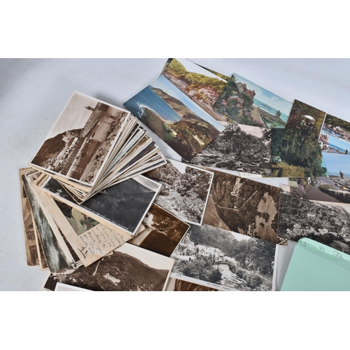 343 - POSTCARDS, a tray containing postcards to various towns and villages in the South-West of England, a... 