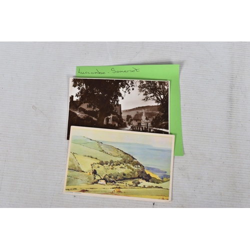 343 - POSTCARDS, a tray containing postcards to various towns and villages in the South-West of England, a... 