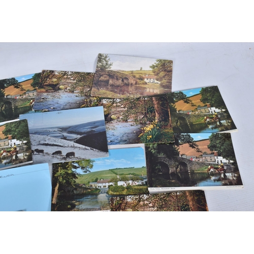 344 - POSTCARDS, a tray containing postcards to various towns and villages in the South-West of England, a... 