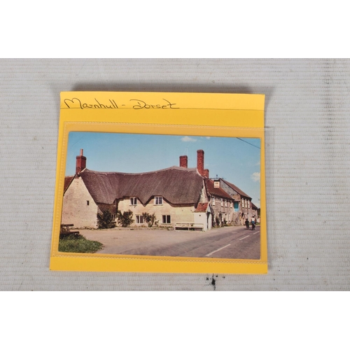 344 - POSTCARDS, a tray containing postcards to various towns and villages in the South-West of England, a... 