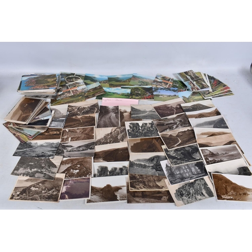 344 - POSTCARDS, a tray containing postcards to various towns and villages in the South-West of England, a... 