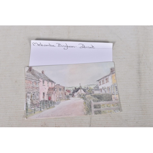 344 - POSTCARDS, a tray containing postcards to various towns and villages in the South-West of England, a... 