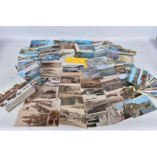 344 - POSTCARDS, a tray containing postcards to various towns and villages in the South-West of England, a... 