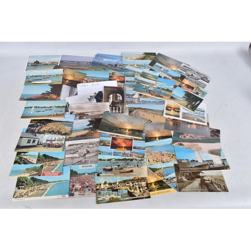 345 - POSTCARDS, a tray containing postcards to various towns and villages in the South-West of England, a... 