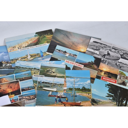 345 - POSTCARDS, a tray containing postcards to various towns and villages in the South-West of England, a... 