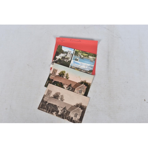 345 - POSTCARDS, a tray containing postcards to various towns and villages in the South-West of England, a... 