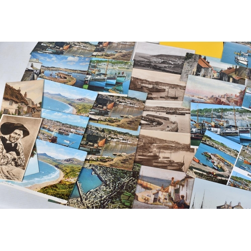 345 - POSTCARDS, a tray containing postcards to various towns and villages in the South-West of England, a... 