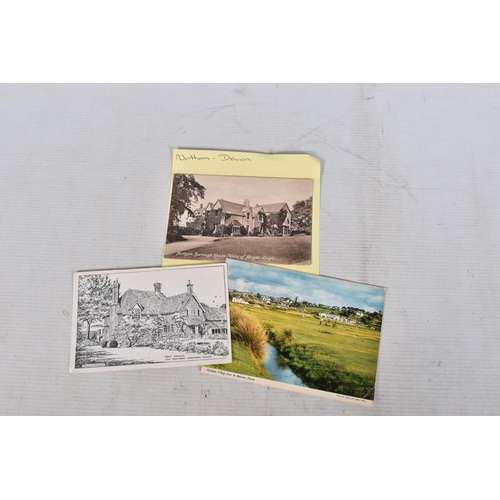 345 - POSTCARDS, a tray containing postcards to various towns and villages in the South-West of England, a... 