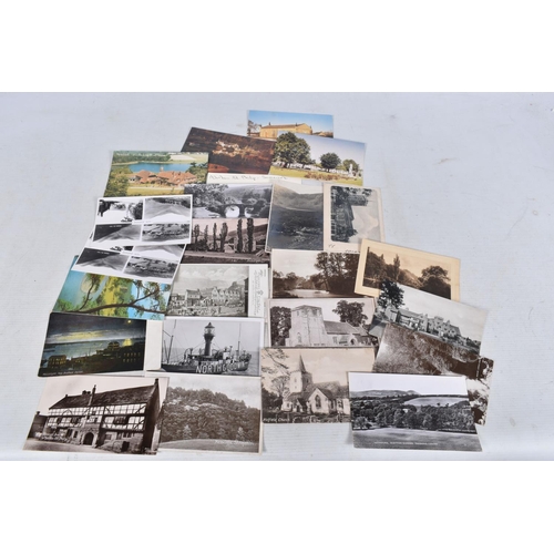 345 - POSTCARDS, a tray containing postcards to various towns and villages in the South-West of England, a... 