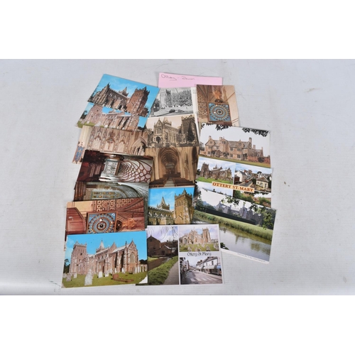 345 - POSTCARDS, a tray containing postcards to various towns and villages in the South-West of England, a... 