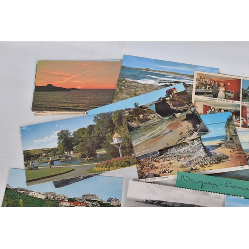 346 - POSTCARDS, a tray containing postcards to various towns and villages in the South-West of England, a... 